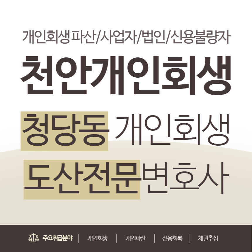 천안개인회생변호사